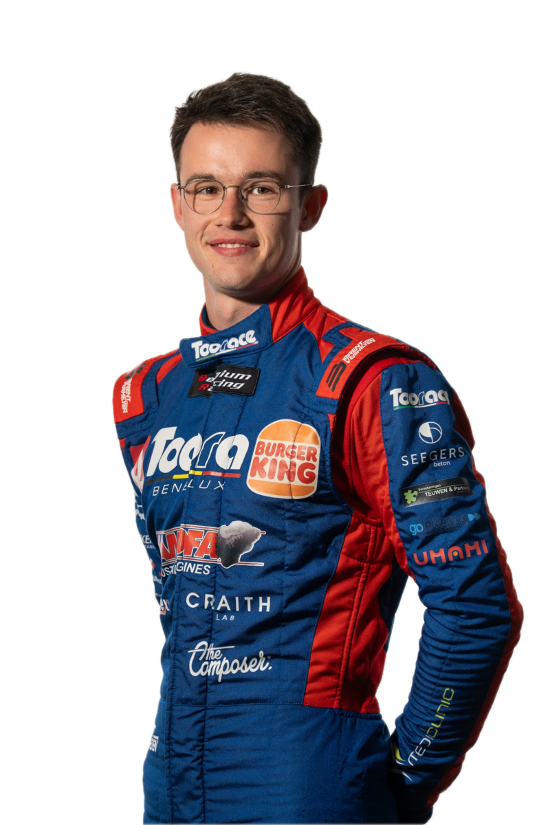 Brent Verheyen in zijn Belgium Racing-racepak